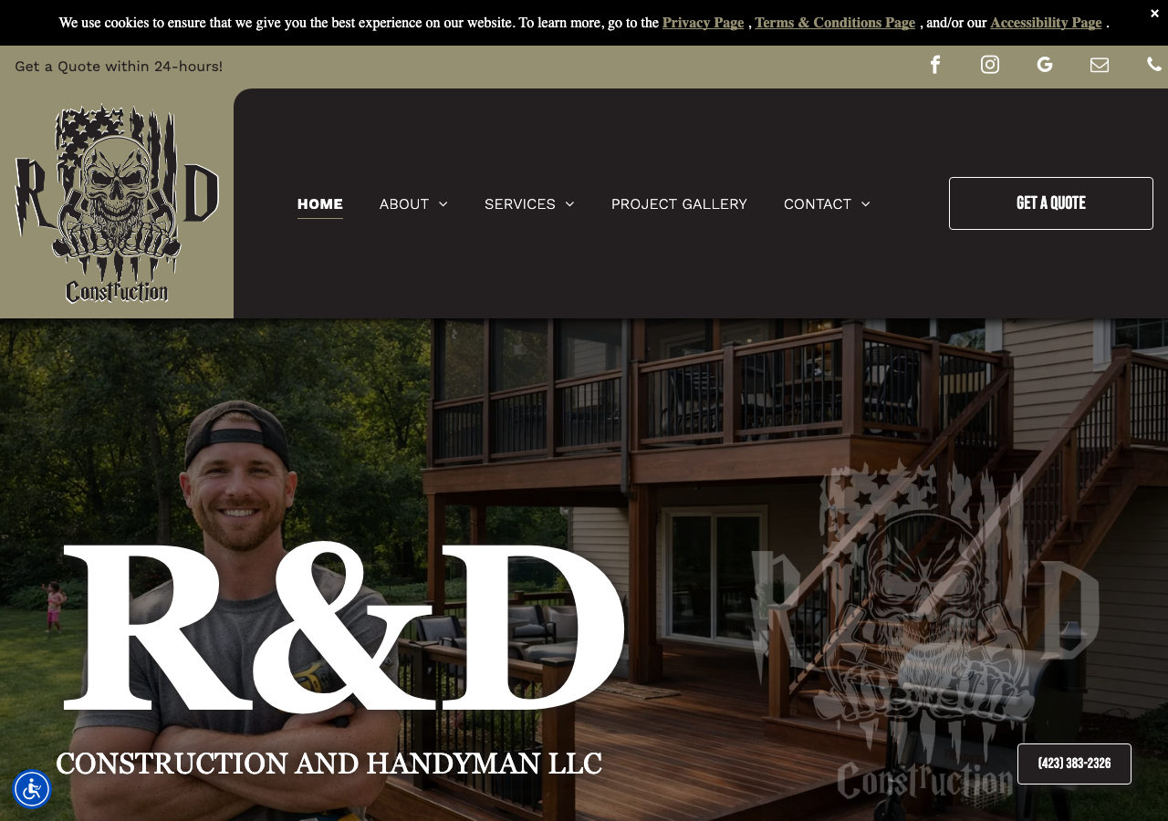 Current website screenshot
