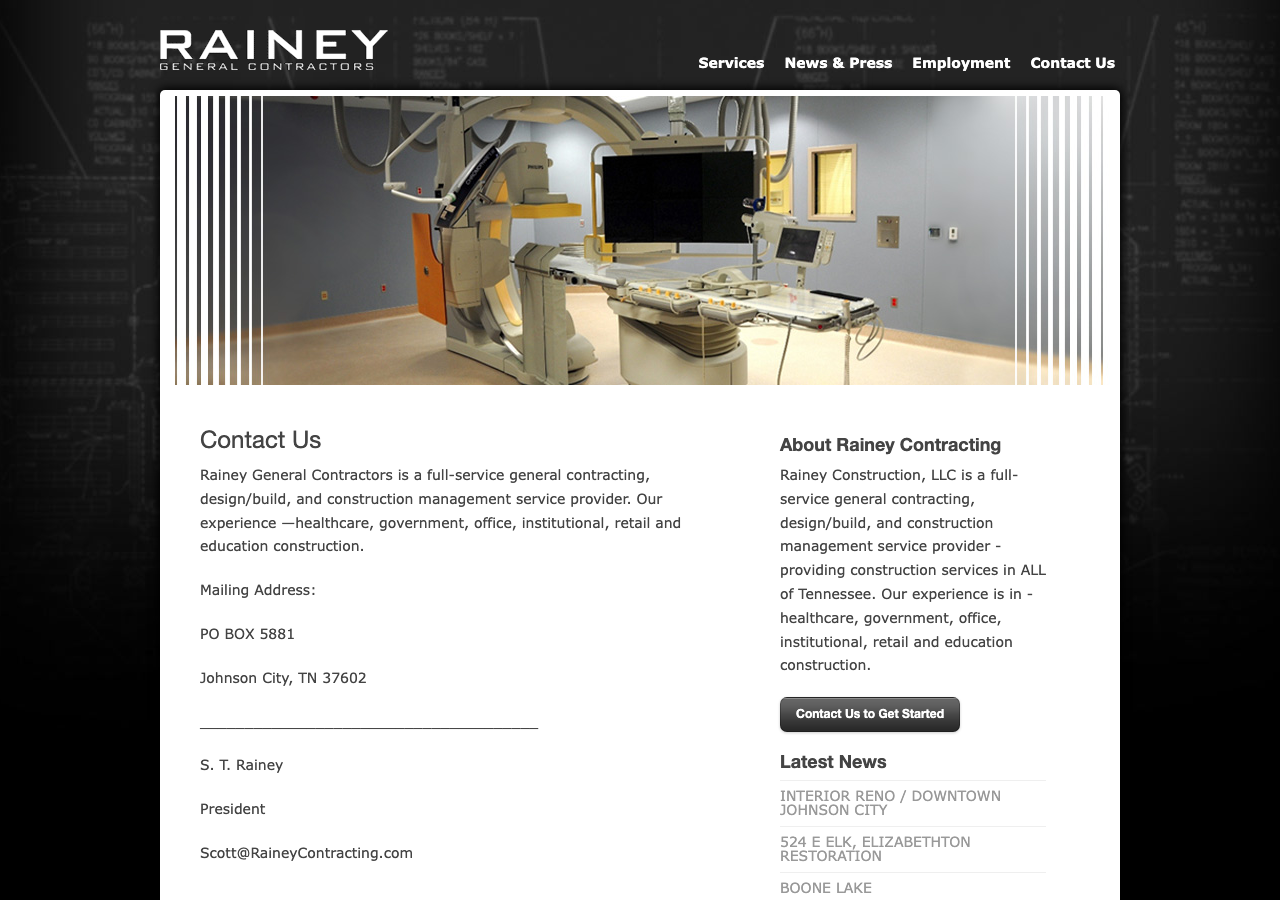 Current website screenshot