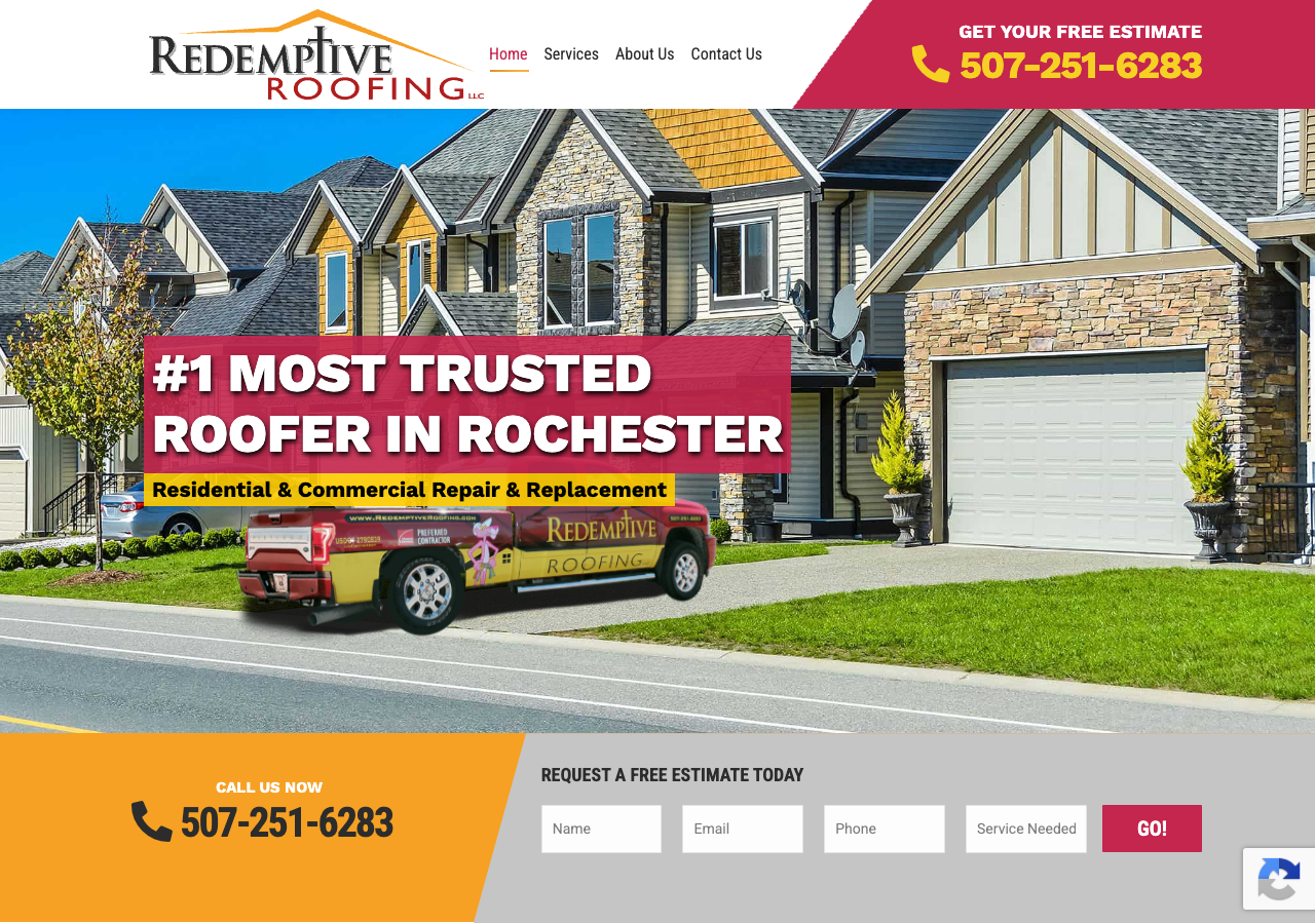 Current website screenshot