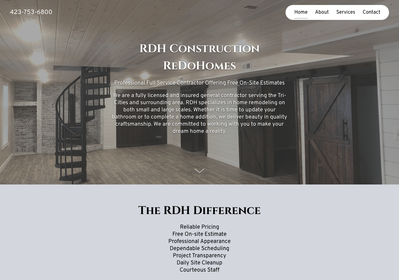 Current website screenshot