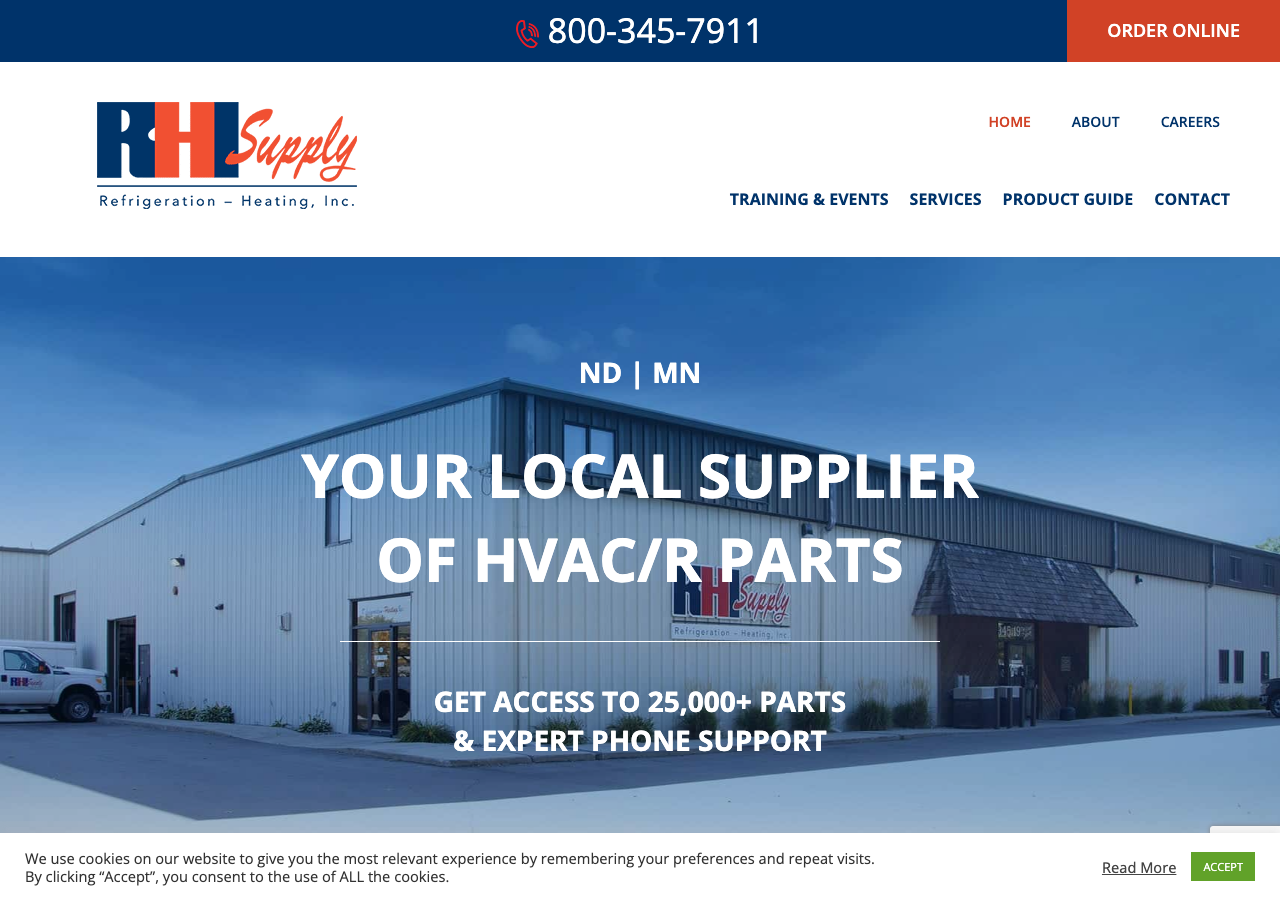 Current website screenshot