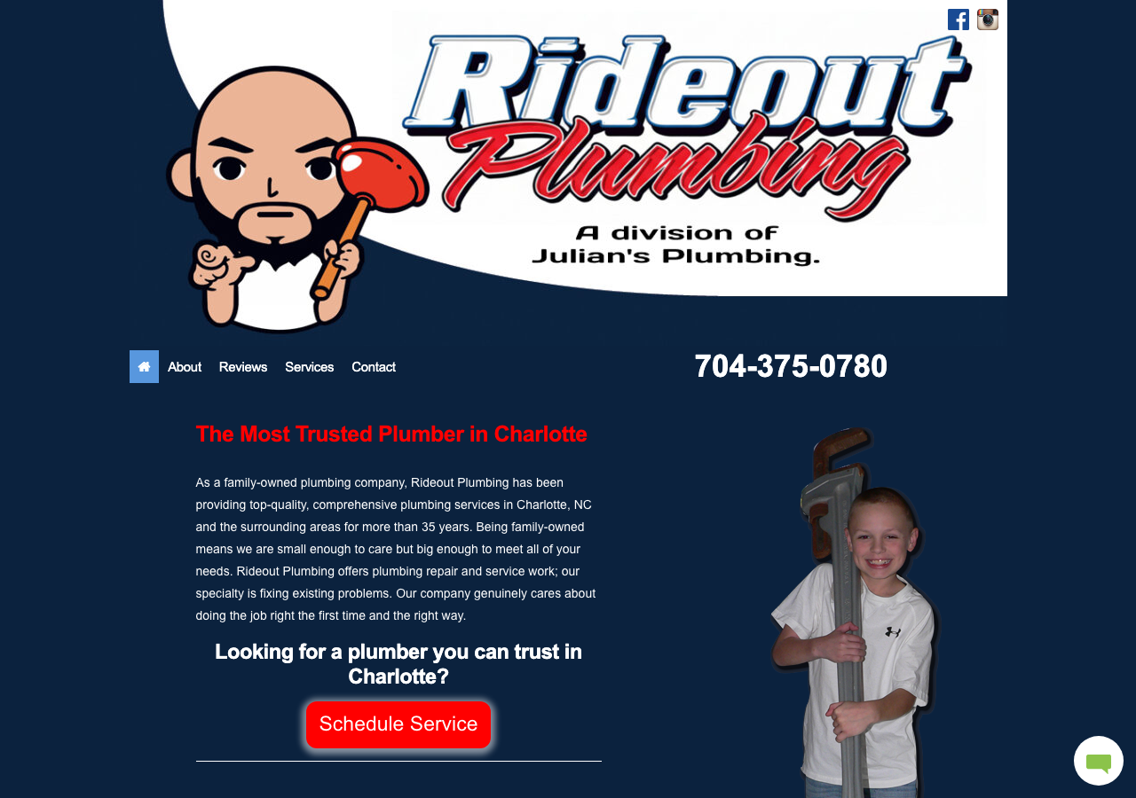 Current website screenshot