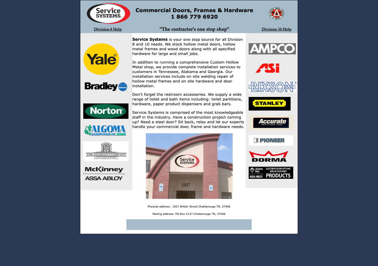 Current website screenshot