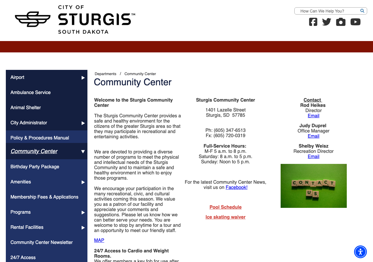 Current website screenshot