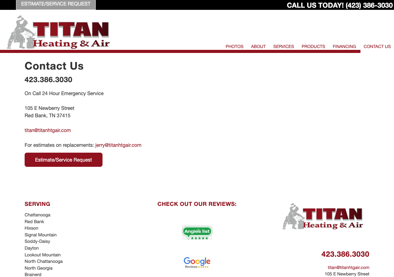 Current website screenshot