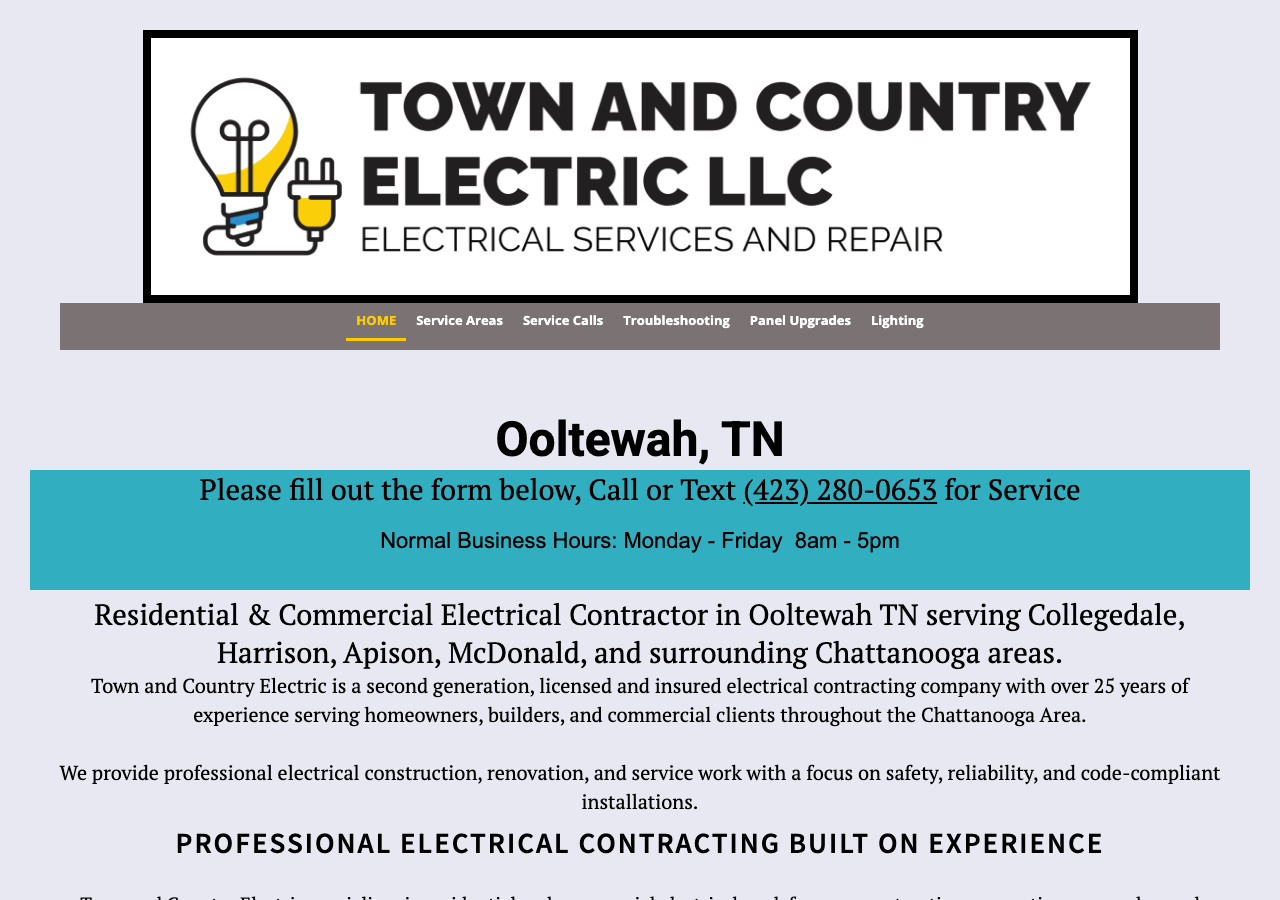 Current website screenshot