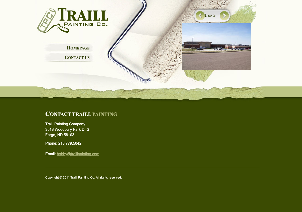 Current website screenshot
