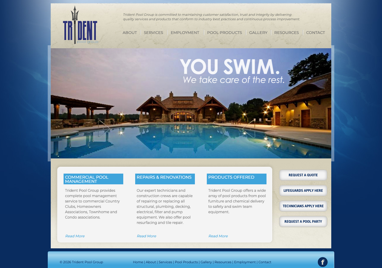 Current website screenshot