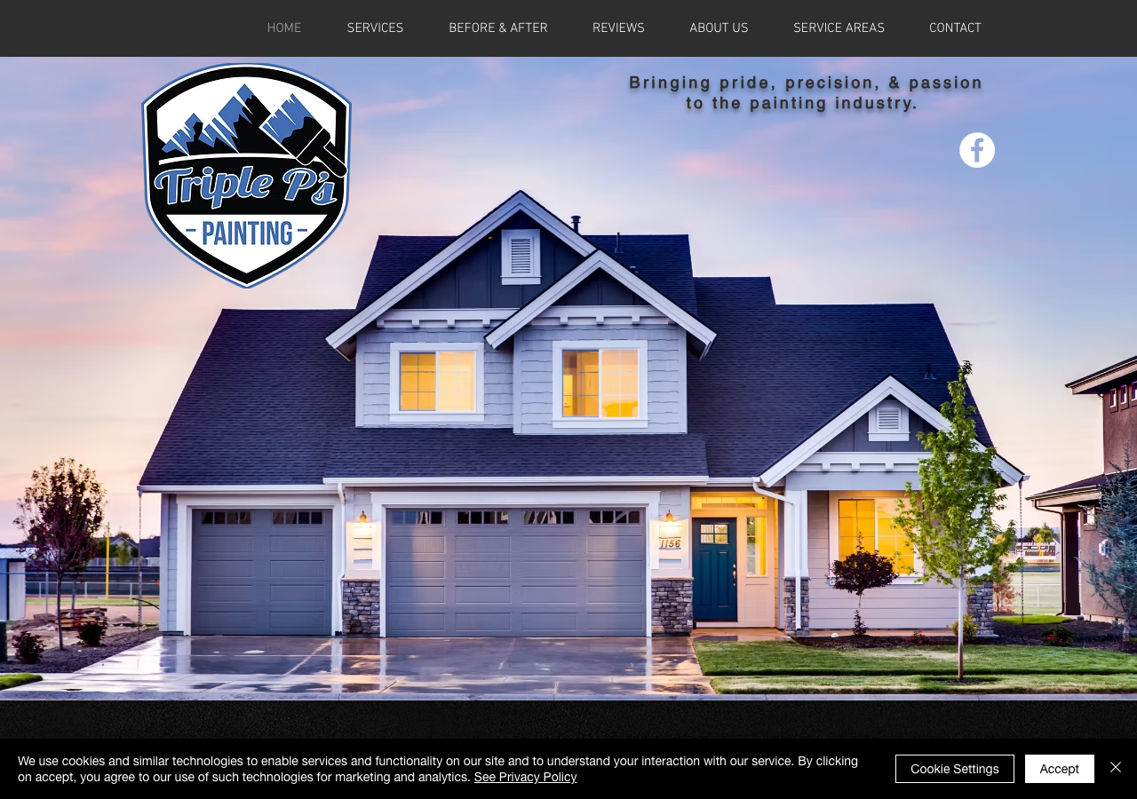 Current website screenshot