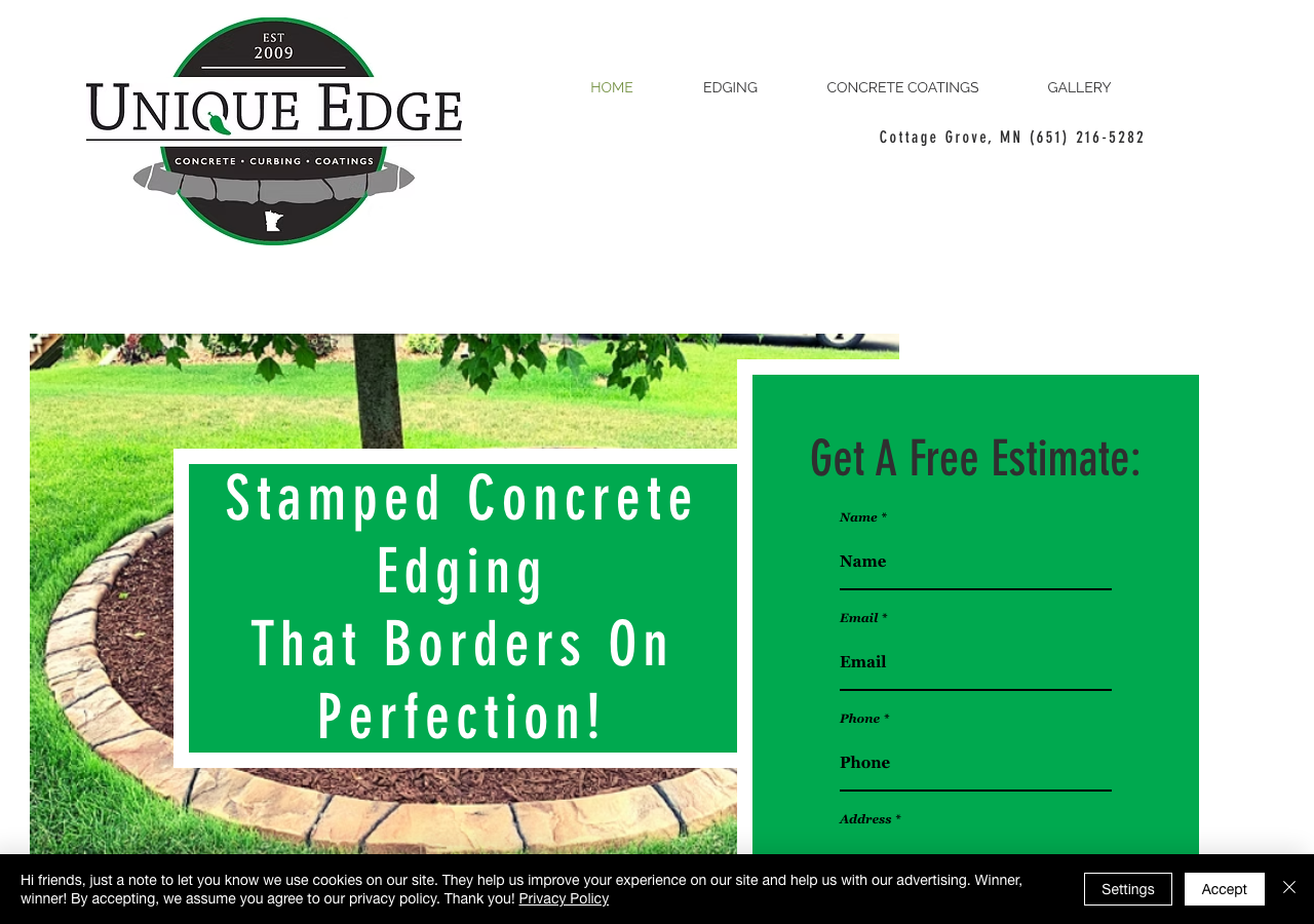Current website screenshot