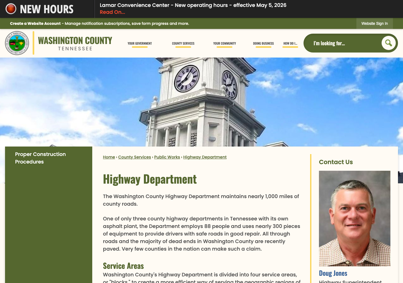 Current website screenshot