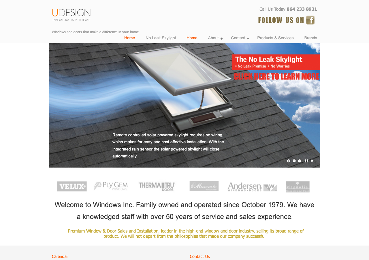 Current website screenshot