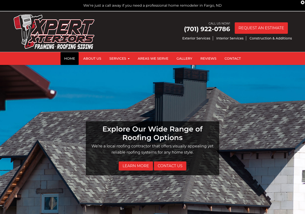 Current website screenshot
